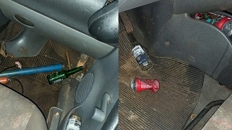 Polícia encontra garrafas de cerveja dentro de carro que matou criança em Dourados