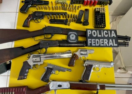 Polícia Federal faz operação em Mato Grosso do Sul após CAC ostentar armas nas redes sociais
