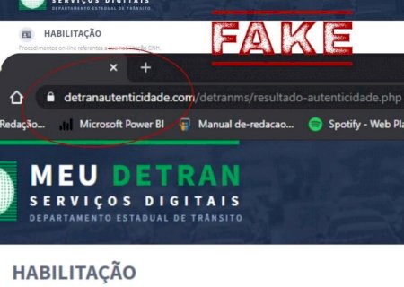 Detran-MS alerta para nova tentativa de golpe com site clonado
