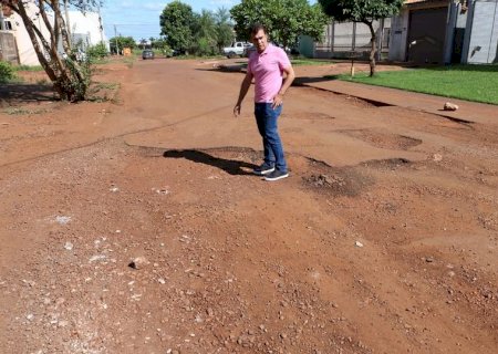 Marçal Pede Apoio Do Governo Na Recuperação De Ruas Em Dourados