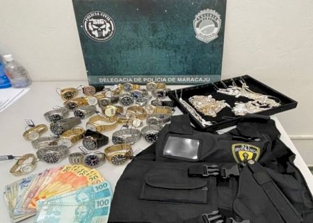 Quarto envolvido em roubo de joalheria saiu de Dourados para dar apoio aos assaltantes