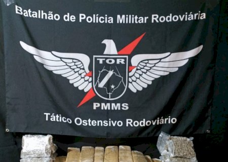 Mais de 54 quilos de drogas são apreendidos pela PMR