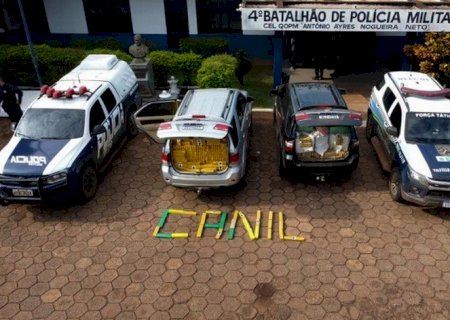 Polícia Militar apreende três toneladas de maconha avaliadas em mais de R$ 4 milhões