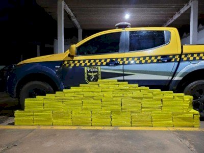 PMR apreende mais de 100 quilos de maconha em carro abandonado na MS-289