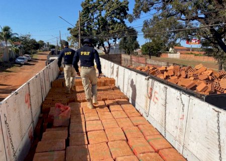 Polícia encontra 12 toneladas de maconha em caminhão com tijolos