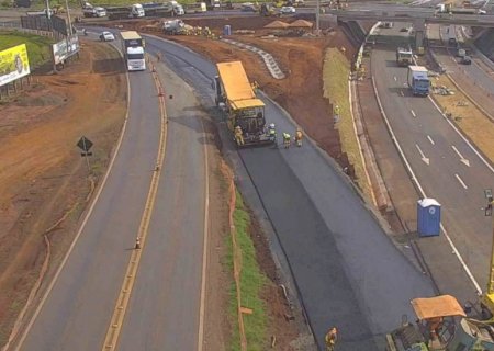 Obras do novo viaduto de Dourados entram na reta final na BR-163