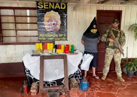 Brasileiro que comandava laboratório de cocaína é preso no Paraguai