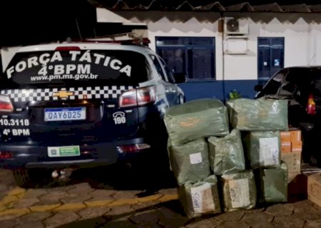Polícia apreende carga de produtos contrabandeados na fronteira