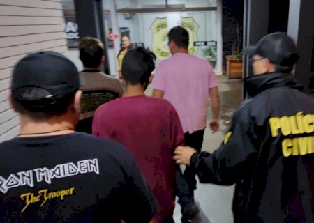 Polícia prende 3 pessoas por envolvimento com furtos de motos e tráfico de drogas em Dourados