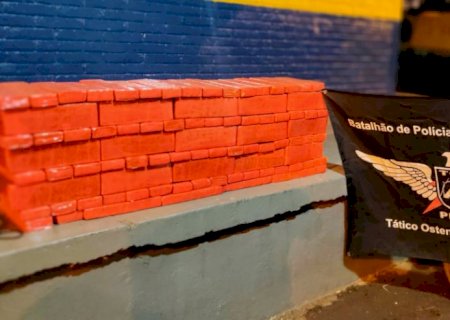 Dupla é presa pela PMR com 90 quilos de maconha em carro roubado