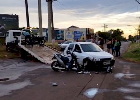 Acidente Entre Moto e Carro Mata uma Mulher que Voltava Para Casa do Trabalho em Dourados