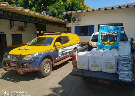 Polícia apreende quase R$ 700 mil em agrotóxicos contrabandeados do Paraguai