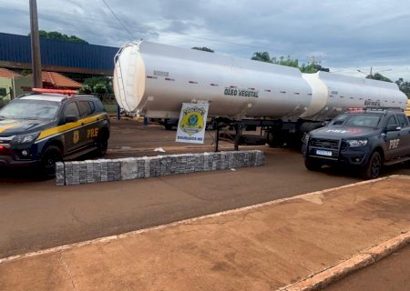 Motorista de carreta é preso com quase 450 quilos de cocaína em Dourados