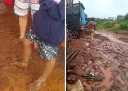 Em Dourados, moradores do Santa Felicidade sofrem com as chuvas e pedem ajuda