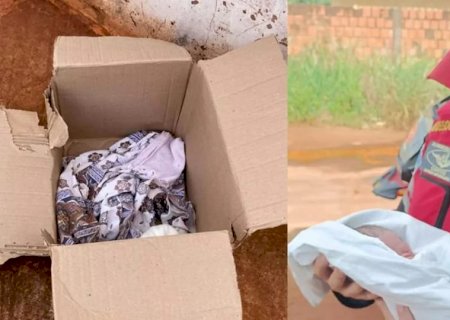 Ciclista encontra recém-nascido dentro de caixa de papelão em calçada