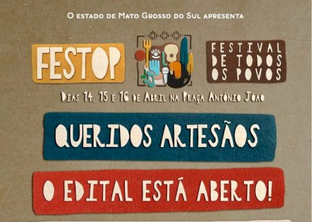 Inscrição para Feira de Artesanato do Festop termina nesta sexta-feira