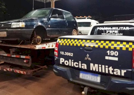 Carro furtado em Laguna Carapã é recuperado na MS-379 após denúncia