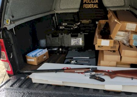 Operação da PF em Fátima do Sul mira comércio ilegal de armas