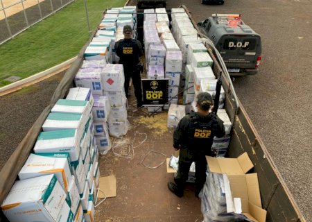 Polícia apreende carga de inseticida avaliada em R$ 3 mi em Dourados