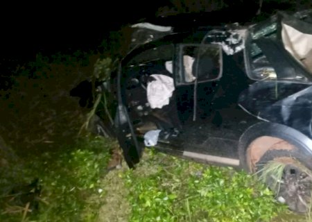 Acidente deixa 2 mortos e um ferido na fronteira de Mato Grosso do Sul