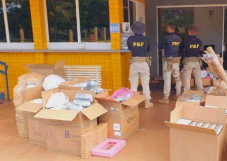 PRF apreende em Goiás contrabando que saiu de Campo Grande