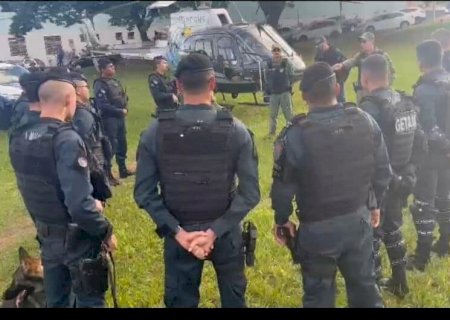 Polícia usa até helicóptero em ação de segurança pública nos bairros de Dourados