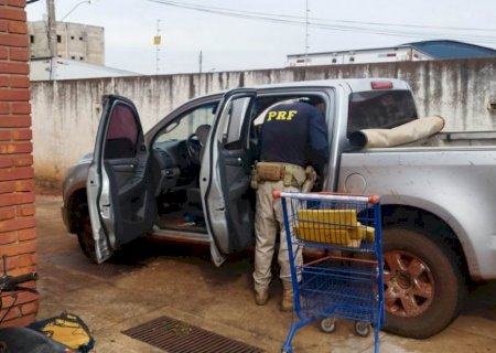 Maconha encontrada em S10 na Avenida Guaicurus pesou 1,5 tonelada