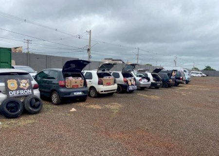 Defron apreende veículos com contrabando avaliado em R$ 250 mil em Ponta Porã