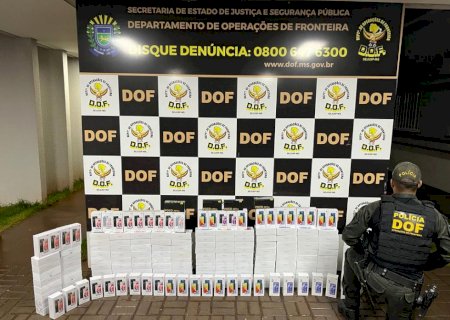 Polícia apreende meio milhão de reais em celulares em Dourados