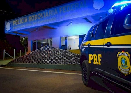 PRF apreende 393 quilos de cocaína que saíram de Mato Grosso