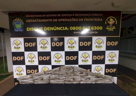 DOF Apreende Mais de Trinta Quilos de Maconha Jardim Água Boa em Dourados.