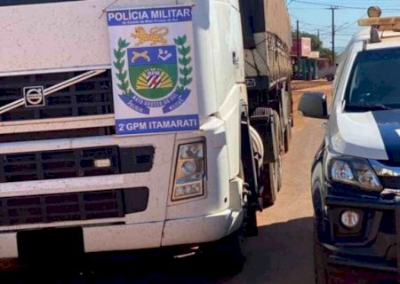 Homem é preso na fronteira com carreta roubada em SP; dono do veículo está desparecido