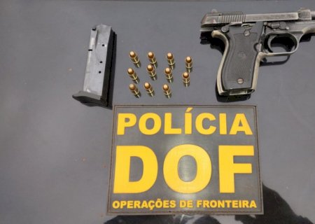 Homem é preso com pistola calibre 380 que pegou para pagar dívida