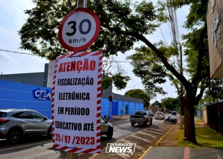 Radares passam a multar 'apressadinhos' a partir da próxima semana em Dourados