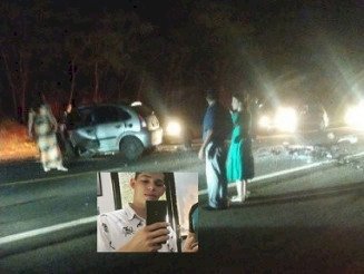 Após colisão de 2 carros jovem de 21 anos morre e casal fica gravemente ferido entre Vicentina e Fátima do Sul