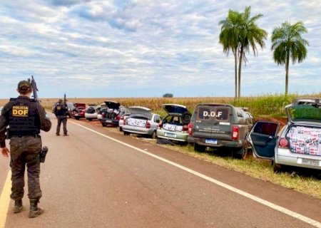 DOF apreende quase meio milhão em nove carros