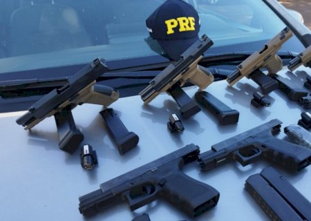 Carregamento de armas é apreendido pela PRF em Dourados