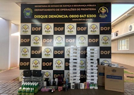 DOF apreende R$ 40 mil em mercadorias contrabandeadas em Dourados