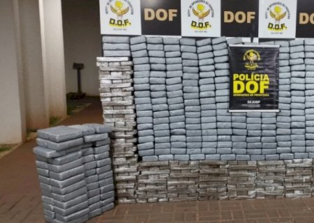 DOF apreende quase 1 tonelada de drogas avaliadas em R$ 35,4 mi em Dourados