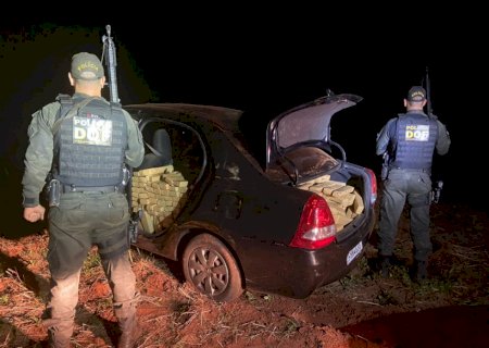 Polícia recupera veículo roubado com R$ 1,4 milhão em maconha