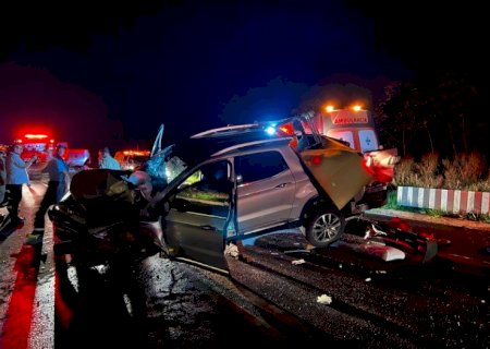 Tripla colisão deixa 9 pessoas feridas em rodovia de Mato Grosso do Sul