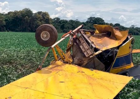 Identificado piloto douradense morto em queda de avião na fronteira