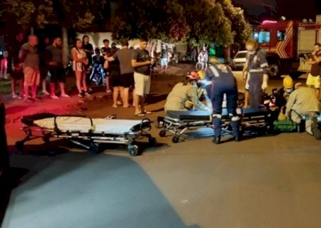 Adolescente invade preferencial com moto e atinge outro motociclista em Dourados
