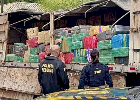 Sete toneladas de maconha que saíram de MS são apreendidas em Santa Catarina