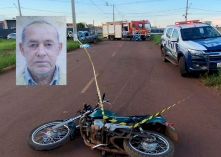 Idoso de moto morre após acidente com carro em Dourados