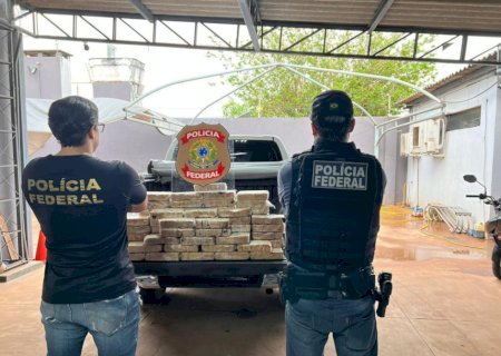 Homem é preso pela PF com aproximadamente 100 quilos de cocaína na fronteira