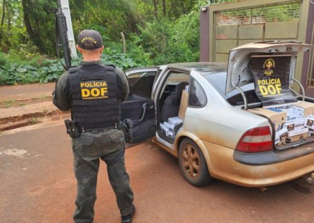 Veículo carregado com cigarros ilegais é apreendido pelo DOF em Dourados