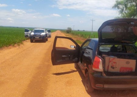 Polícia apreende produtos contrabandeados em assentamento em Itahum