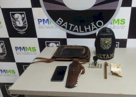 PMMS apreende três armas de fogo em menos de 24 horas em Dourados