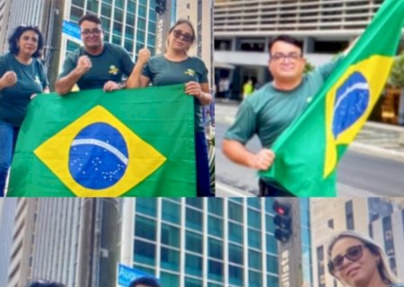 Douradenses São os Primeiros a Chegarem na Avenida Paulista Para Participar das Manisfestações